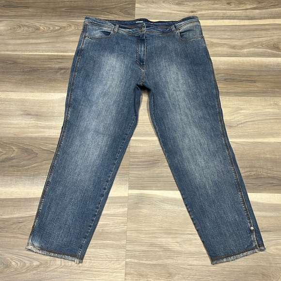 Olsen Mona slim blue denim jeans size 16 - Picture 1 of 9